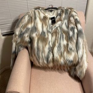 Faux fur jacket